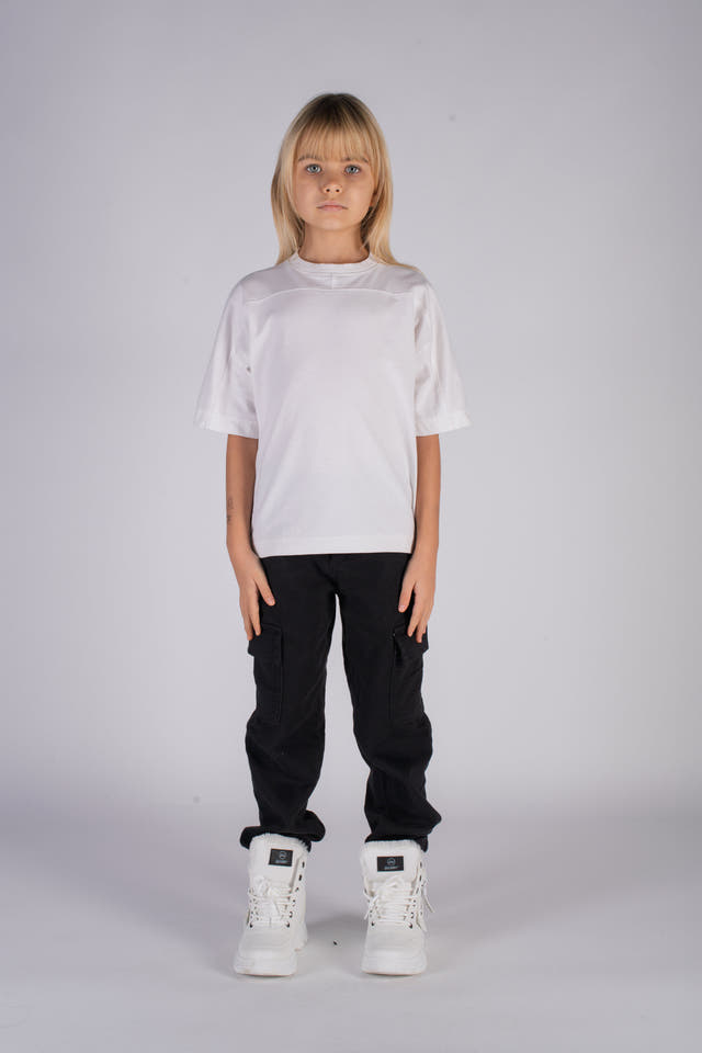 Wicked33 W33 oversized t-shirt in white / Black, oversized WICKED 33 back print