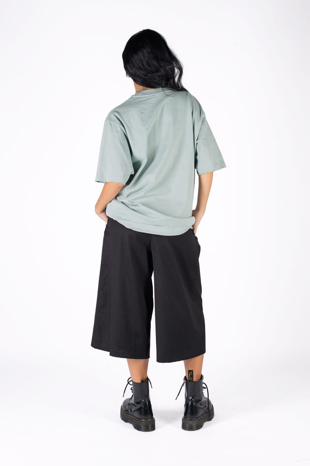 Wicked33 Angel 333 oversized t-shirt in mint green, front text and graphic print