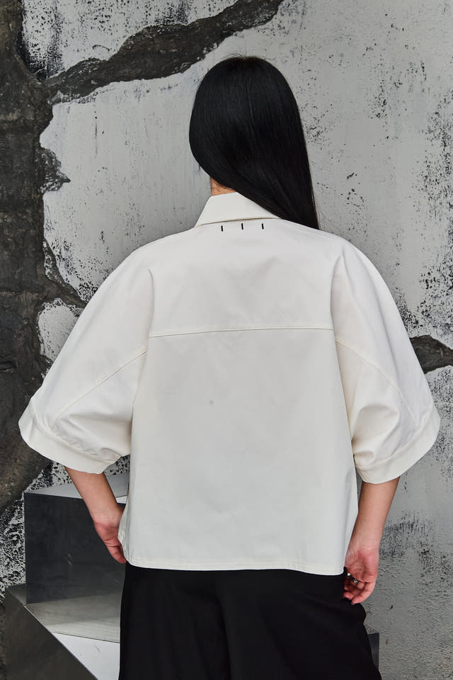 Wicked33 Base oversized shirt in ecru (off-white)