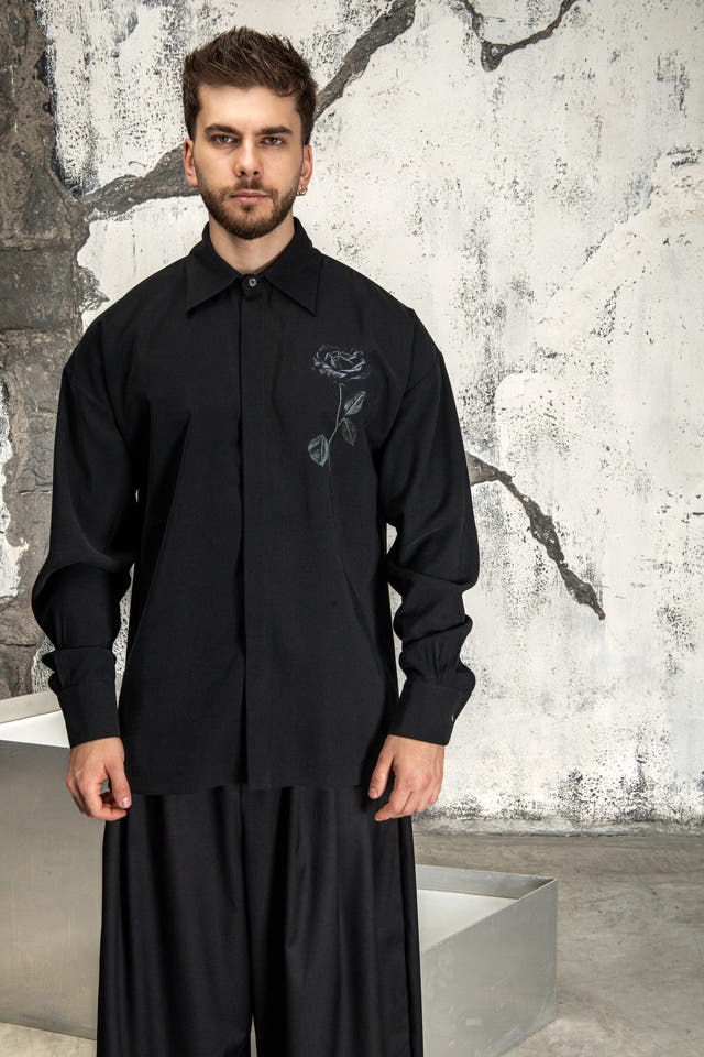 BLACK ROSE SHIRT