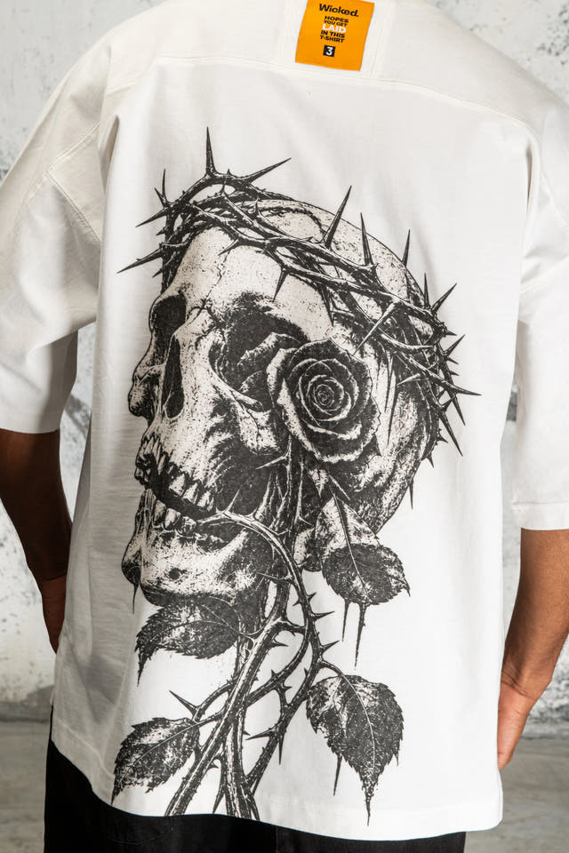ROSE SKULL T-SHIRT