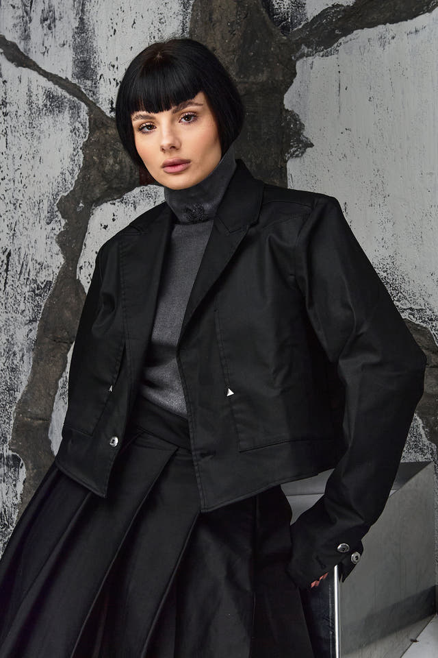 Wicked33 Arcane streetwear jacket in black