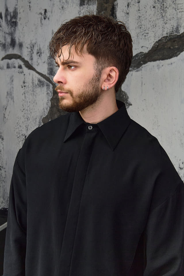 Wicked33 Silence oversized shirt in black