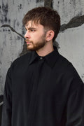 Wicked33 Silence oversized shirt in black