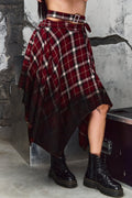 Wicked33 Drift skirt in red / black