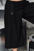 Wicked33 Blade streetwear pants in deep black