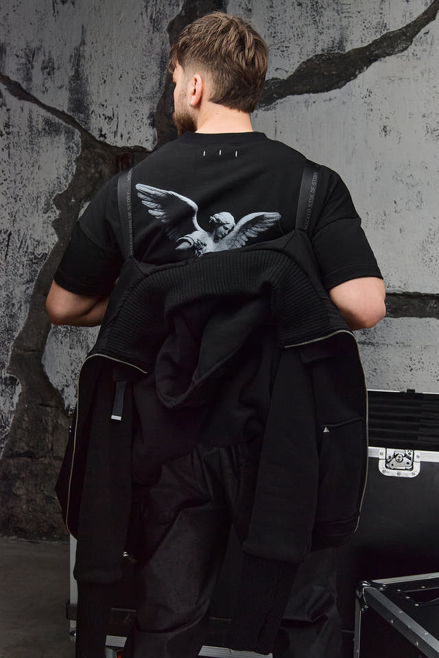 Wicked33 Boldest oversized hoodie in black, oversized silhouette with asymmetrical front zipper for a distinctive