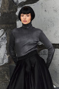 Wicked33 Veil turtleneck in dark grey / anthracite (hand dyed)