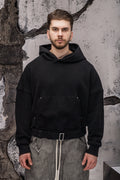 Wicked33 Strap oversized hoodie in black