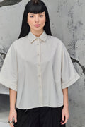 Wicked33 Base oversized shirt in ecru (off-white)