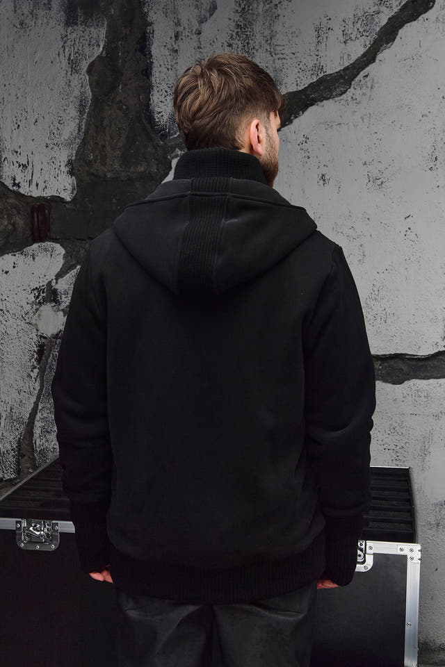 Wicked33 Boldest oversized hoodie in black, oversized silhouette with asymmetrical front zipper for a distinctive