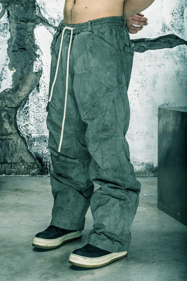 Wicked33 Drift streetwear pants in washed gray