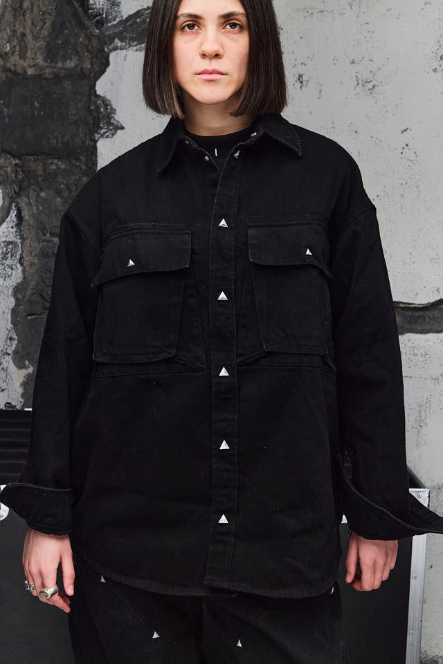 Wicked33 Blackcore streetwear jacket in black