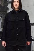 Wicked33 Blackcore streetwear jacket in black