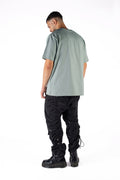 Wicked33 Angel 333 oversized t-shirt in mint green, front text and graphic print