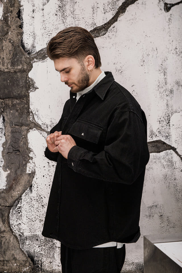 Wicked33 Blackcore streetwear jacket in black