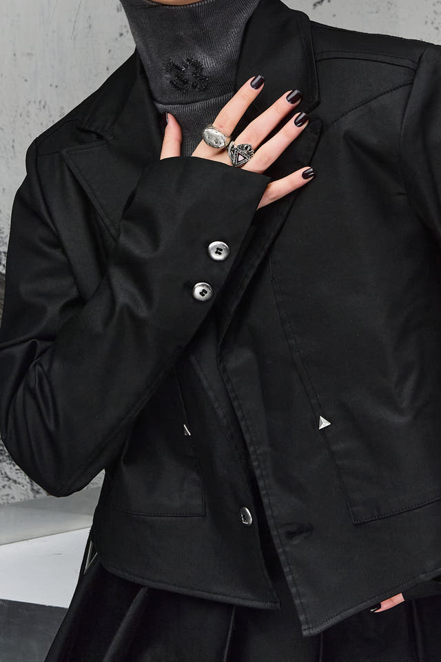 Wicked33 Arcane streetwear jacket in black