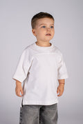 Wicked33 Guardian oversized t-shirt in dirty white / Off-white, oversized monochrome Doberman back print