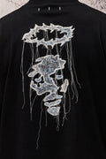 Wicked33 Halo oversized t-shirt, back Design: Abstract portrait artwork