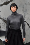 Wicked33 Veil turtleneck in dark grey / anthracite (hand dyed)