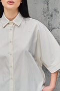 Wicked33 Base oversized shirt in ecru (off-white)