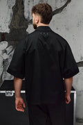 Wicked33 Mono oversized shirt in deep black
