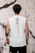 Wicked33 Split Self streetwear vest, dual portrait composition