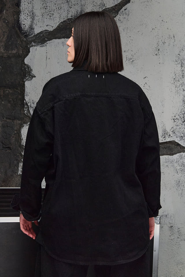 Wicked33 Blackcore streetwear jacket in black