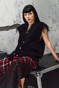 Wicked33 Shred streetwear vest in deep black
