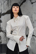 Wicked33 Ivory oversized shirt in pearl white