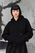 Wicked33 Strap oversized hoodie in black