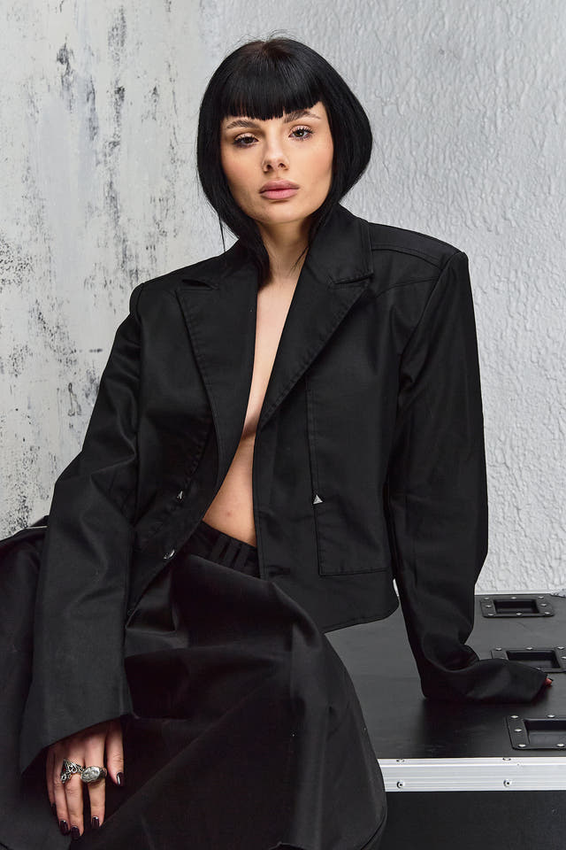 Wicked33 Arcane streetwear jacket in black