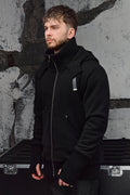 Wicked33 Boldest oversized hoodie in black, oversized silhouette with asymmetrical front zipper for a distinctive