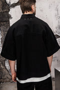 Wicked33 Phase oversized shirt in deep black
