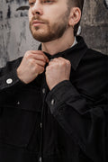 Wicked33 Blackcore streetwear jacket in black