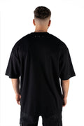 Wicked33 Doves oversized t-shirt in black, large front print
