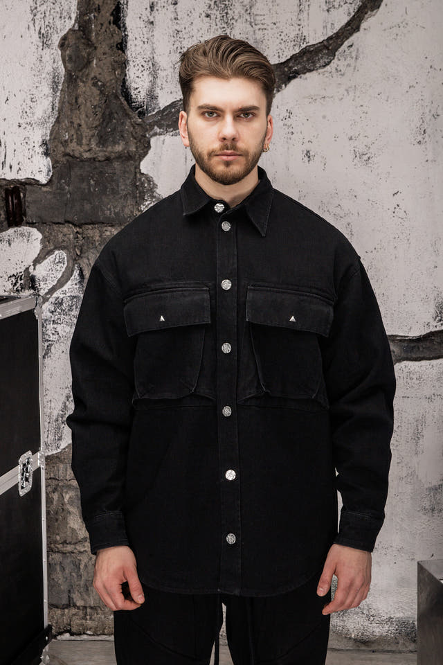 Wicked33 Blackcore streetwear jacket in black