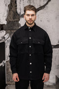 Wicked33 Blackcore streetwear jacket in black