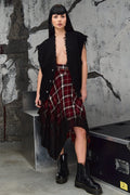 Wicked33 Drift skirt in red / black