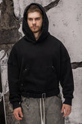 Wicked33 Strap oversized hoodie in black