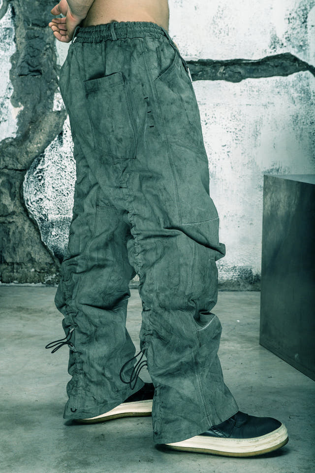 Wicked33 Drift streetwear pants in washed gray