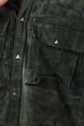 Wicked33 Swamp streetwear jacket in green tie-dye