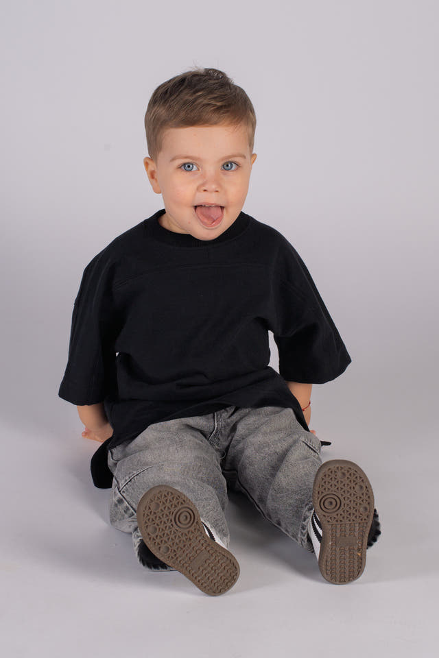 Wicked33 W33 oversized t-shirt in deep black / Black, oversized WICKED 33 back print