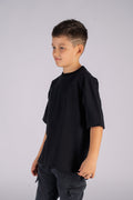 Wicked33 W33 oversized t-shirt in deep black / Black, oversized WICKED 33 back print