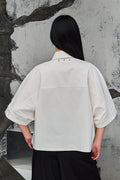 Wicked33 Base oversized shirt in ecru (off-white)