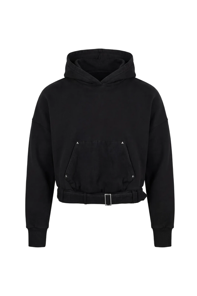 Wicked33 Strap oversized hoodie in black