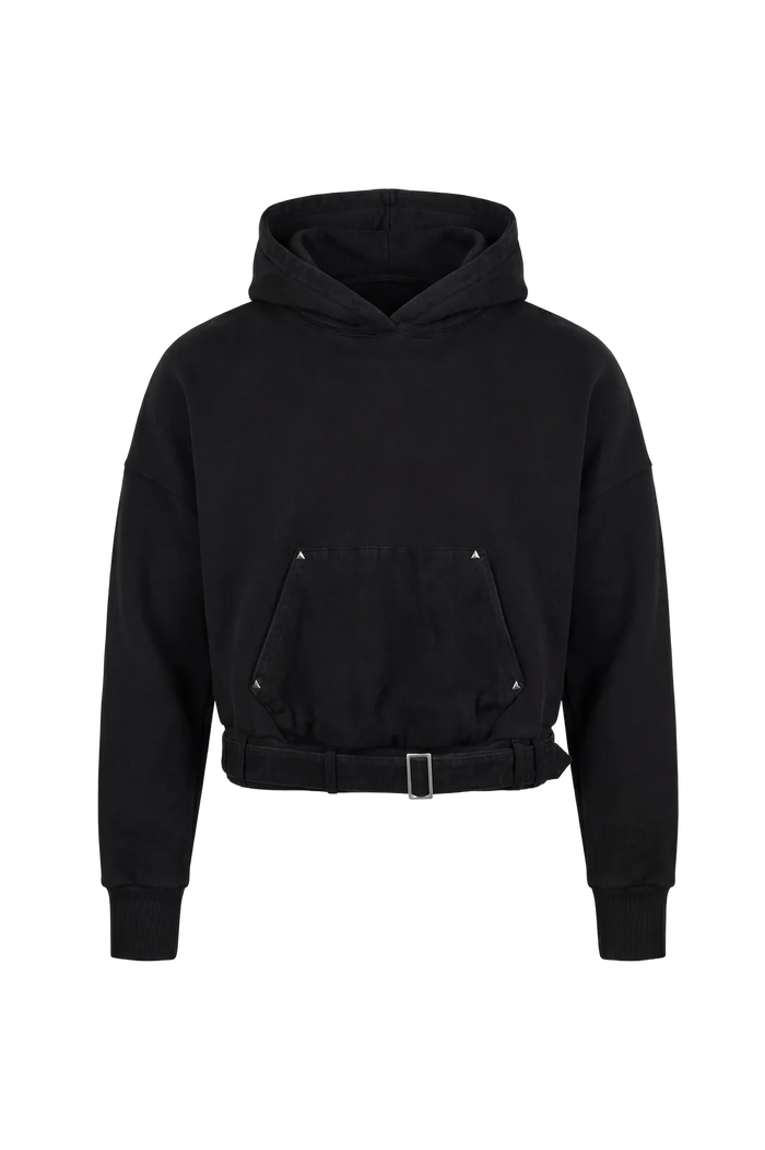 Wicked33 Strap oversized hoodie in black
