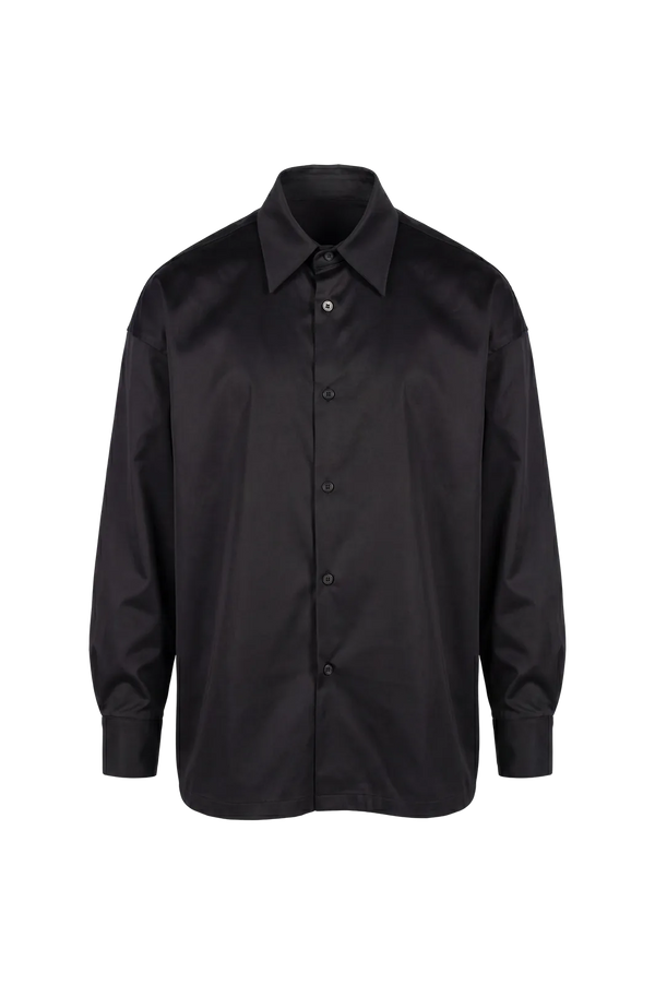 Wicked33 Satin Void oversized shirt in black