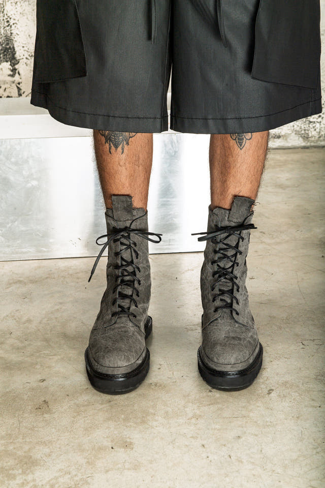 Grey boots