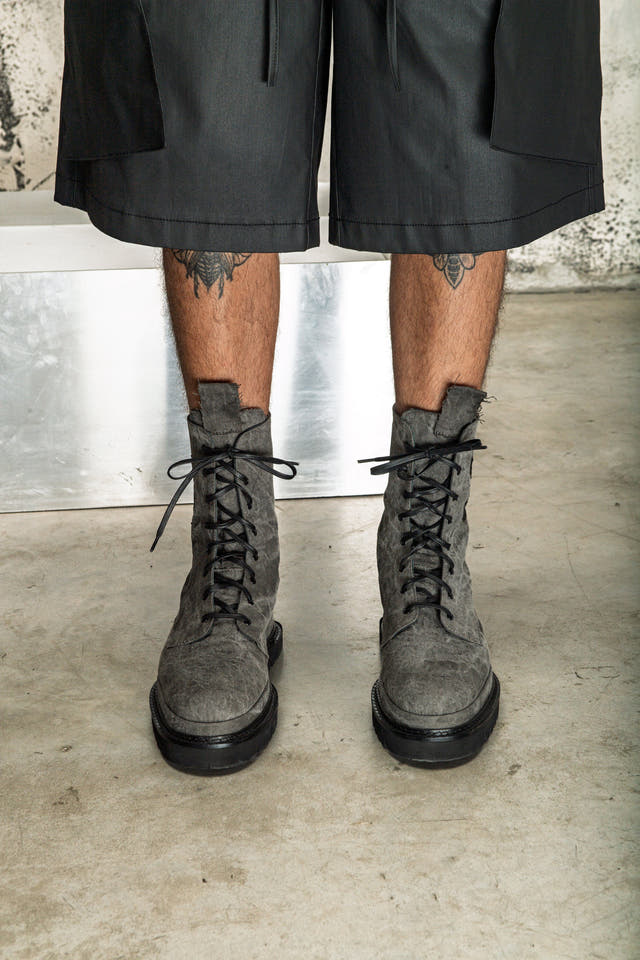 Grey boots